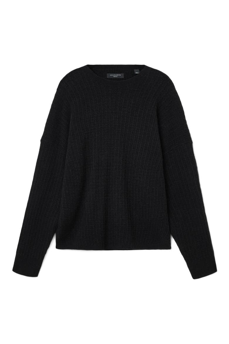 Jakob Wool & Alpaca Blend Sweater, Alternate, color, BLACK