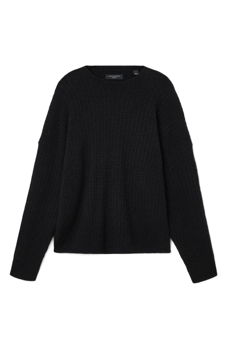 AllSaints Jakob Wool & Alpaca Blend Sweater, Alternate, color, Black