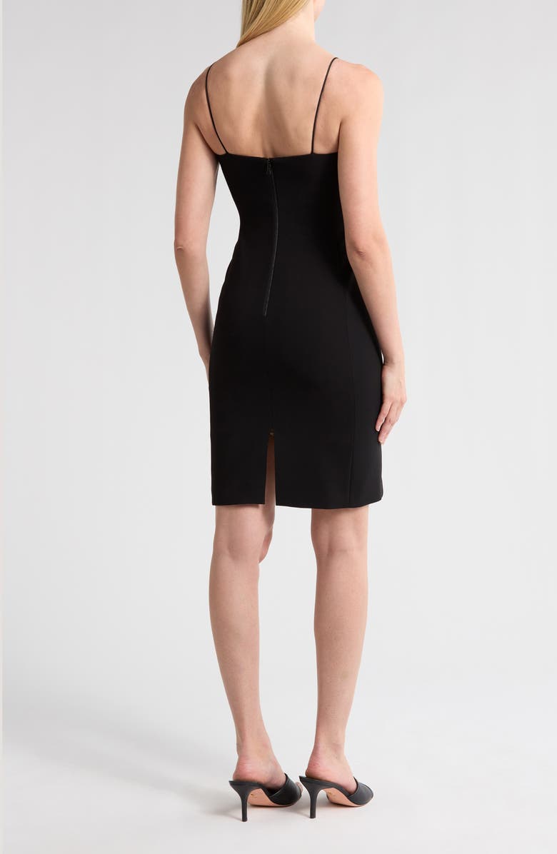 Alice + Olivia Ada Peekaboo Bustier Dress, Alternate, color, Black/ Off White