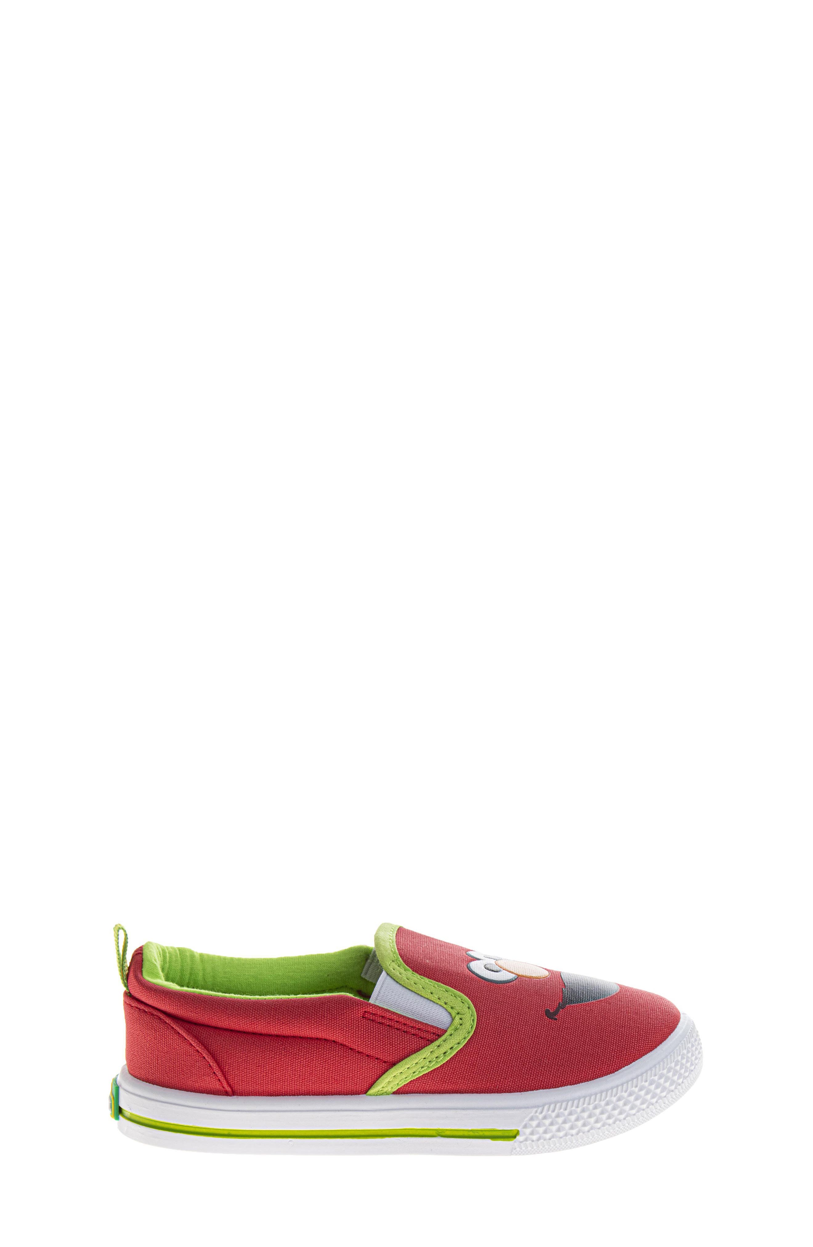 Kids' Sesame Street Slip-On Sneaker, Alternate, color, RED/BLUE
