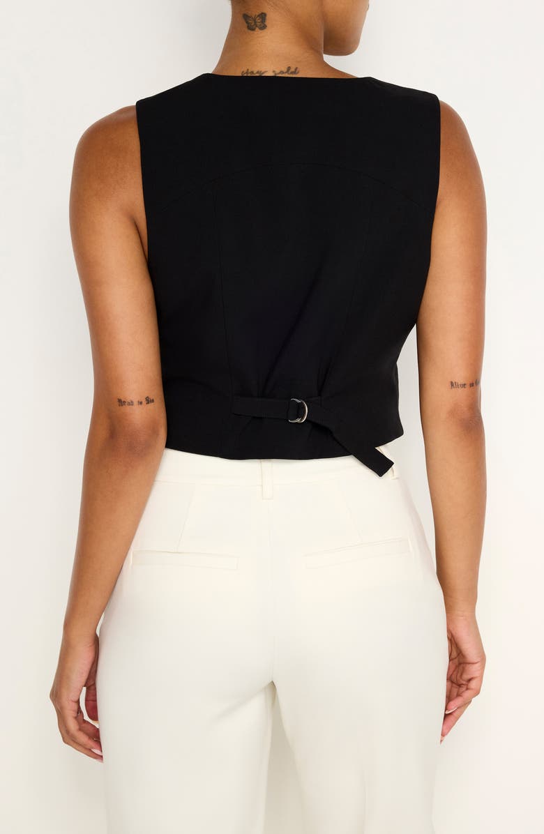 Good American Suiting Vest, Alternate, color, Black001