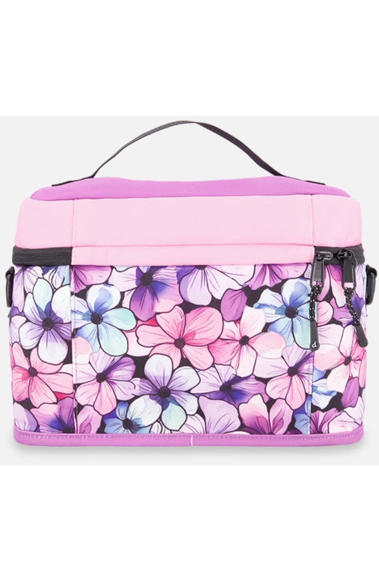 Deux par Deux Floral Practical Spacious Organized Lunch Box, Alternate, color, Black Floral Print