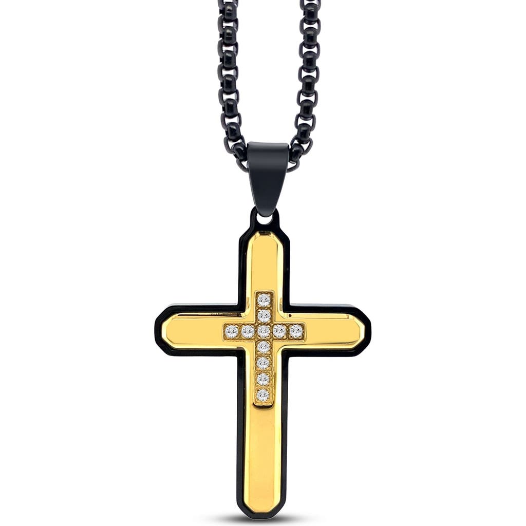 Anna Zuckerman Davant Gold Cross Necklace In Gold