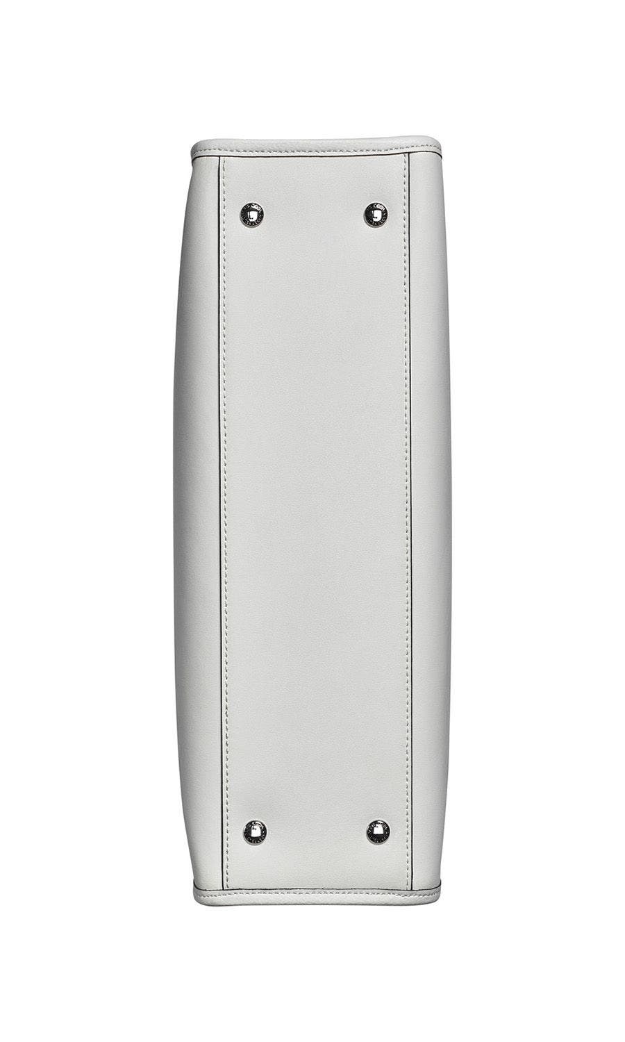 KARL LAGERFELD PARIS Savoie Tote, Alternate, color, Wntr Wht/Silvr