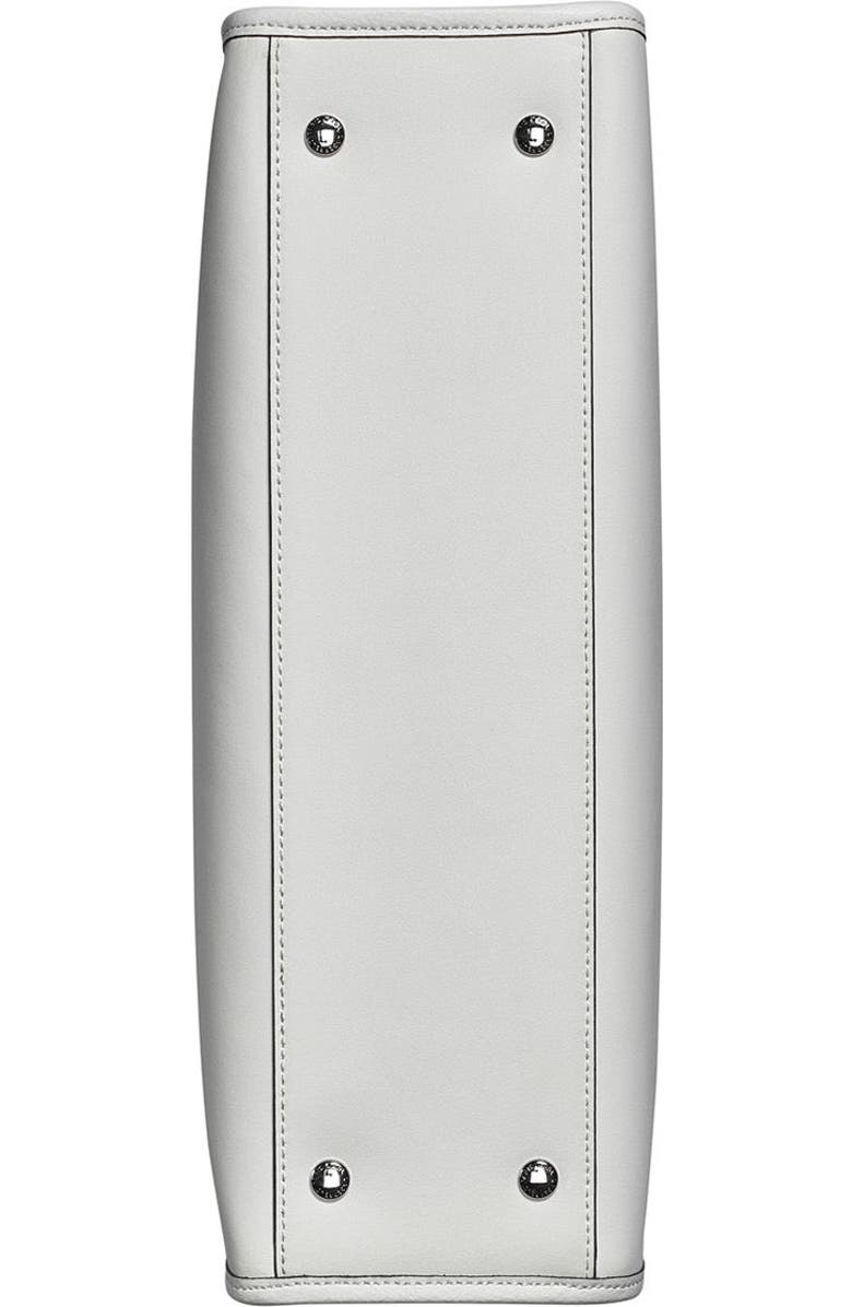 KARL LAGERFELD PARIS Savoie Tote, Alternate, color, Wntr Wht/Silvr