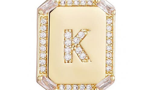 Adornia Initial Tag Pendant Necklace