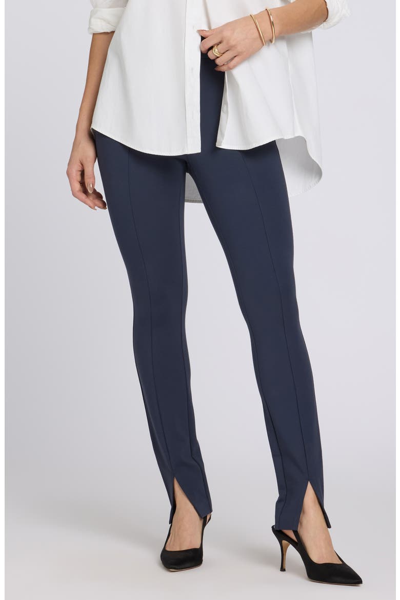 Zelda Sculpt-Her™ Slit Hem Pants, Main, color, OXFORD NAVY