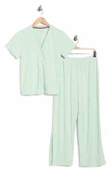 Tommy Hilfiger Ribbed Long Pajamas