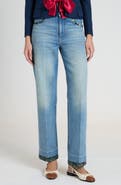 Valentino Garavani Floral Trim Straight Leg Jeans