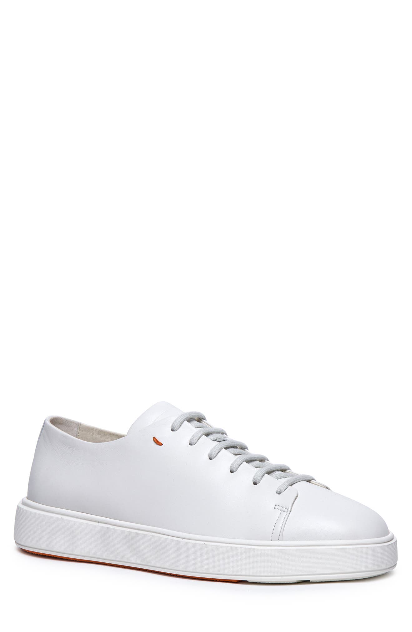 Santoni Drunks Sneaker, Main, color, White
