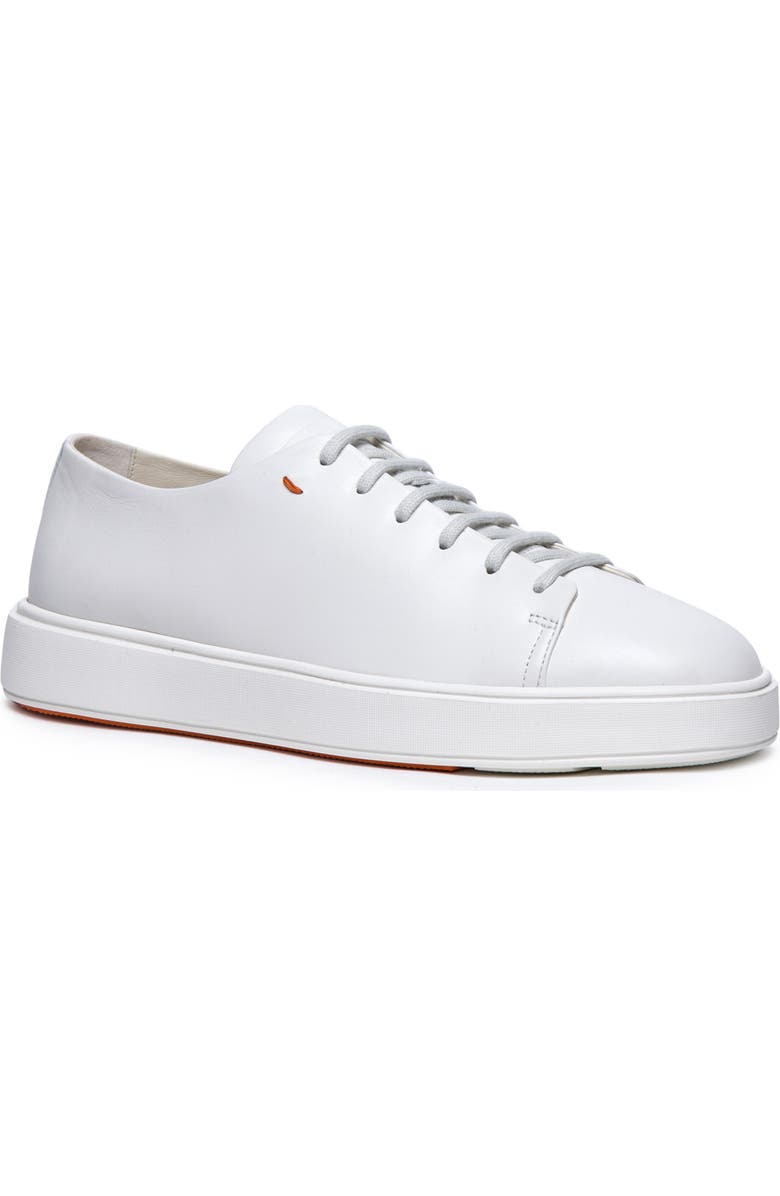 Santoni Drunks Sneaker, Main, color, White