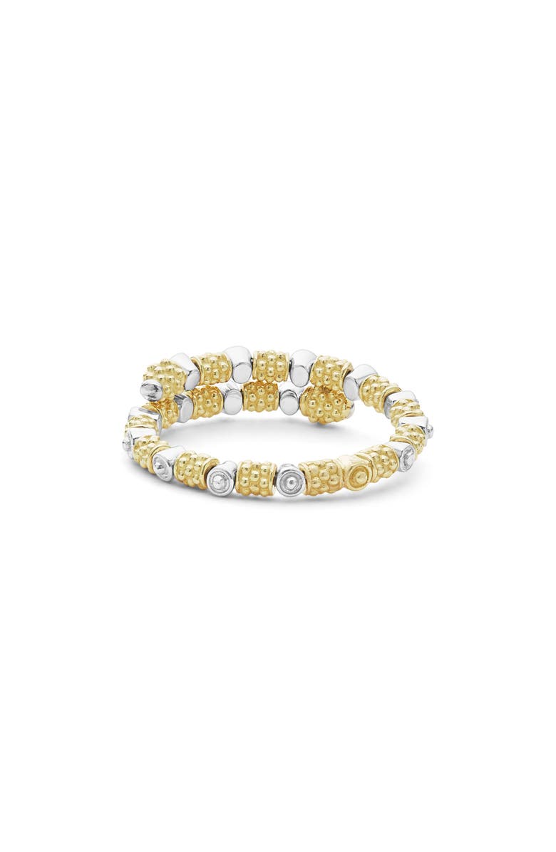 LAGOS Signature Caviar Superfine Diamond Wrap Ring, Alternate, color, Gold