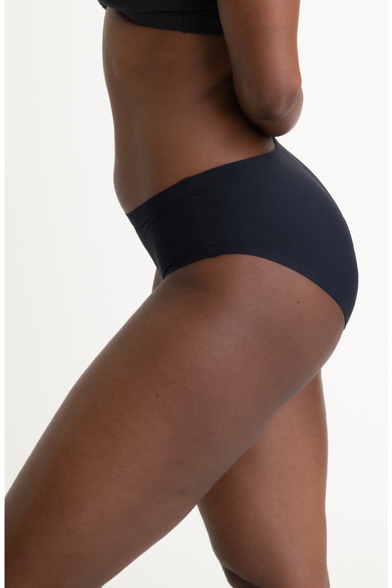 Period & Leakproof Seamless Briefs, Alternate, color, BLACK
