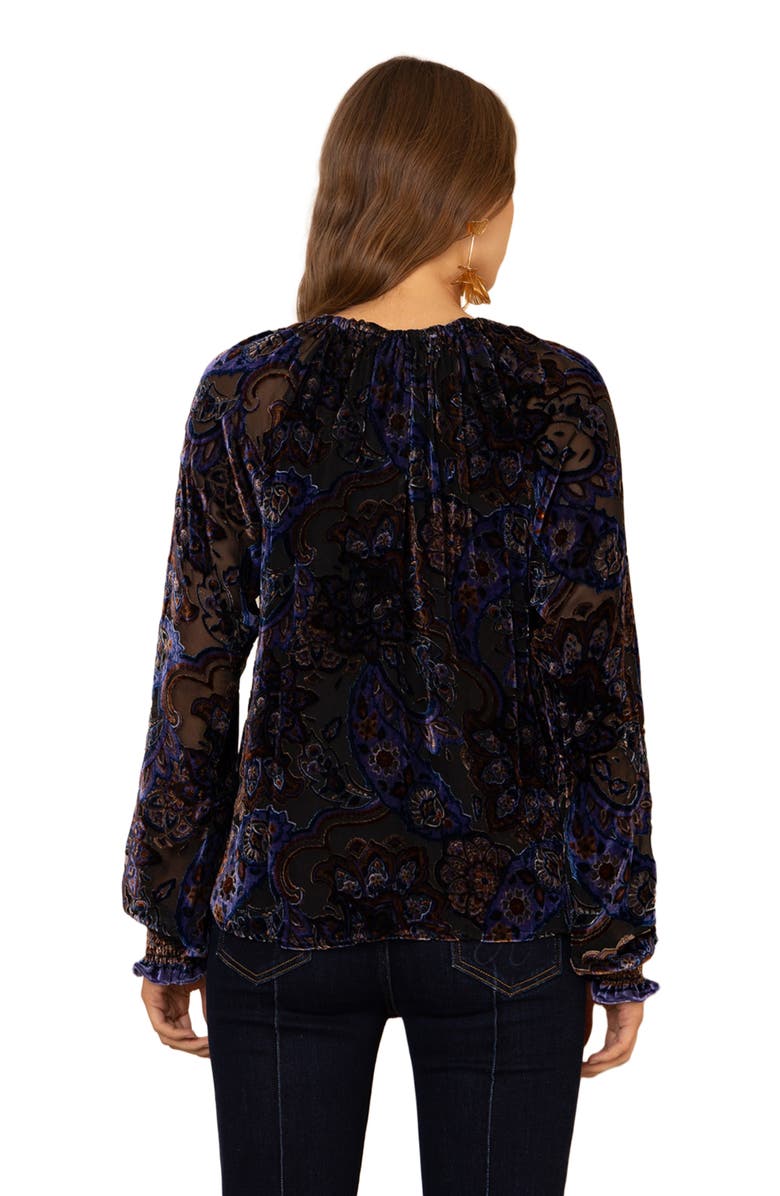 Hale Bob Elyse Velvet Top, Alternate, color, 