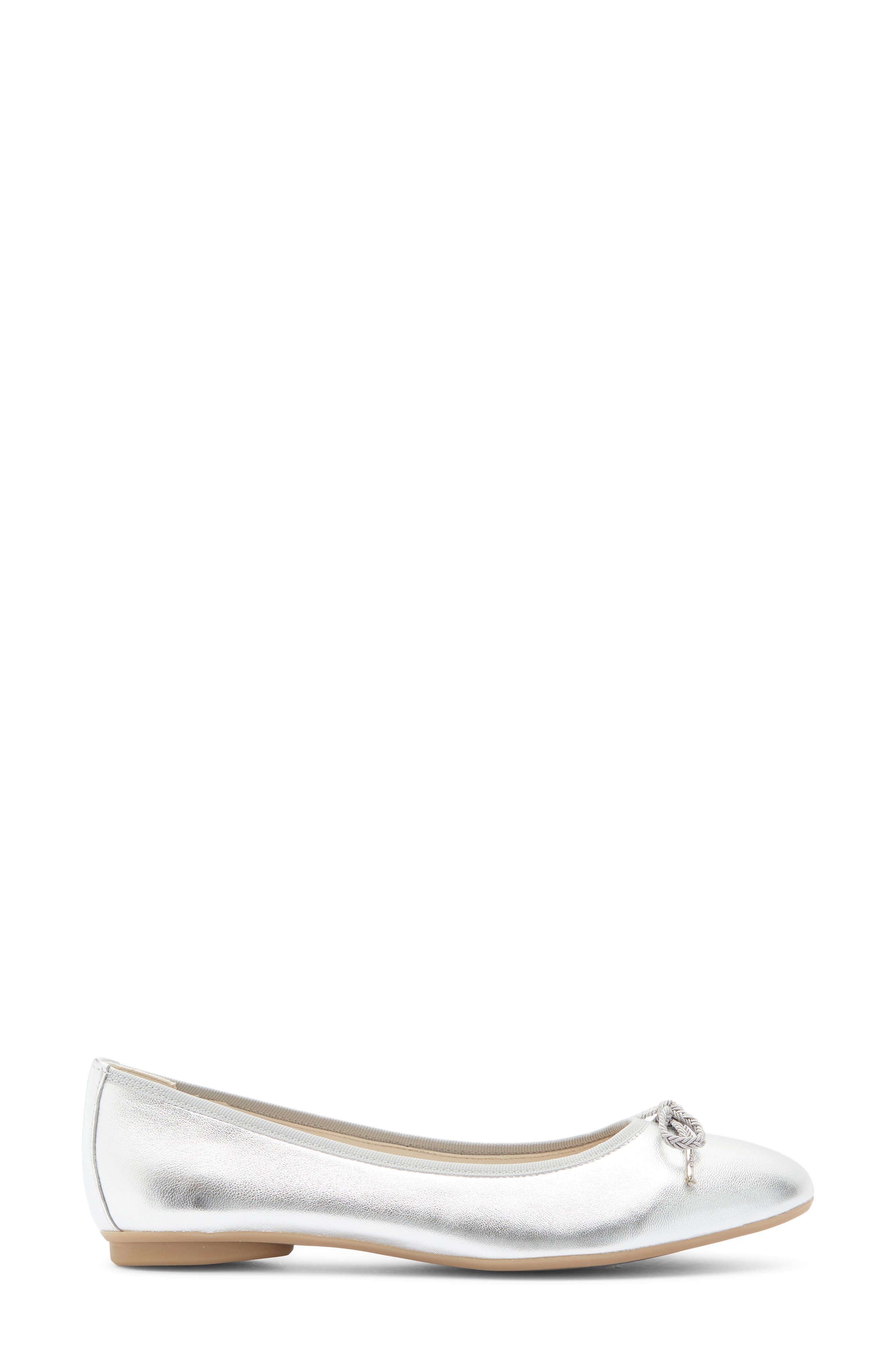 Paul Green Rylan Ballet Flat, Alternate, color, Aluminum Metallic Nappa