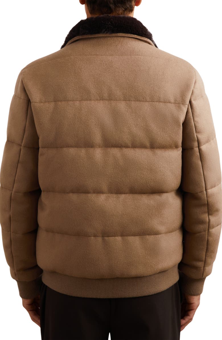 Reiss Gerald Puffer Jacket, Alternate, color, Light Brown