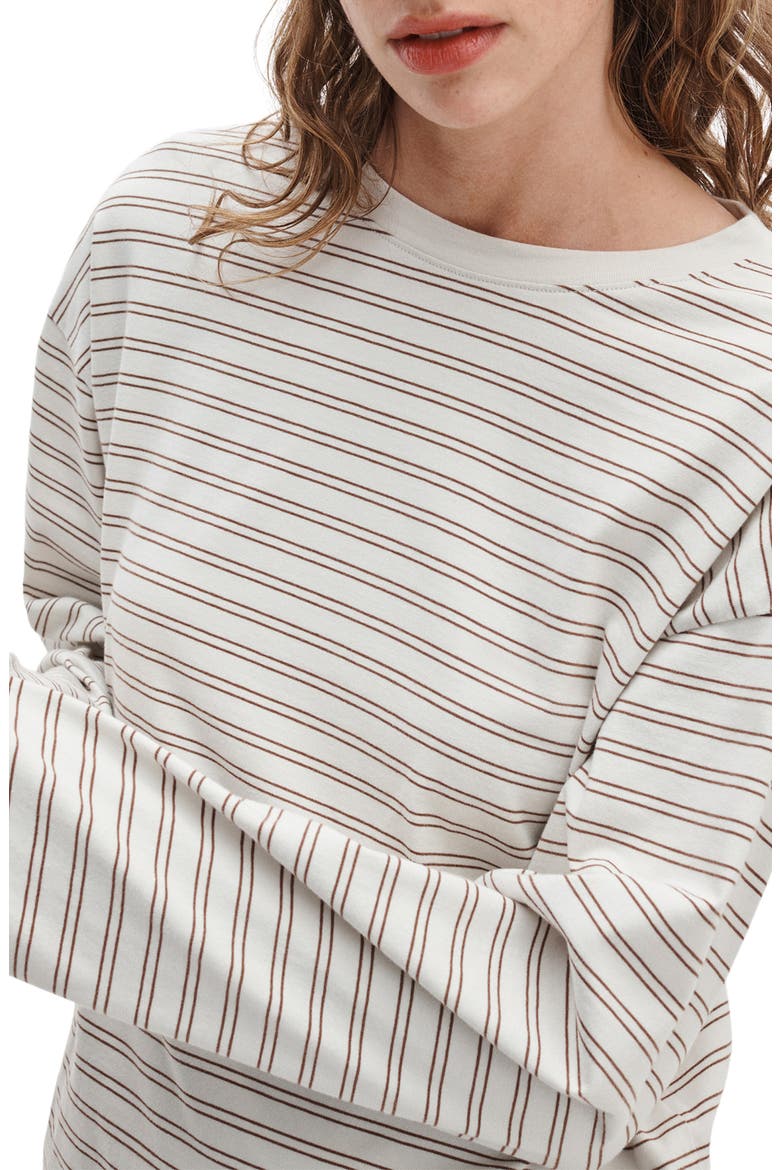 Kelly Stripe Boxy T-Shirt, Alternate, color, IVORY
