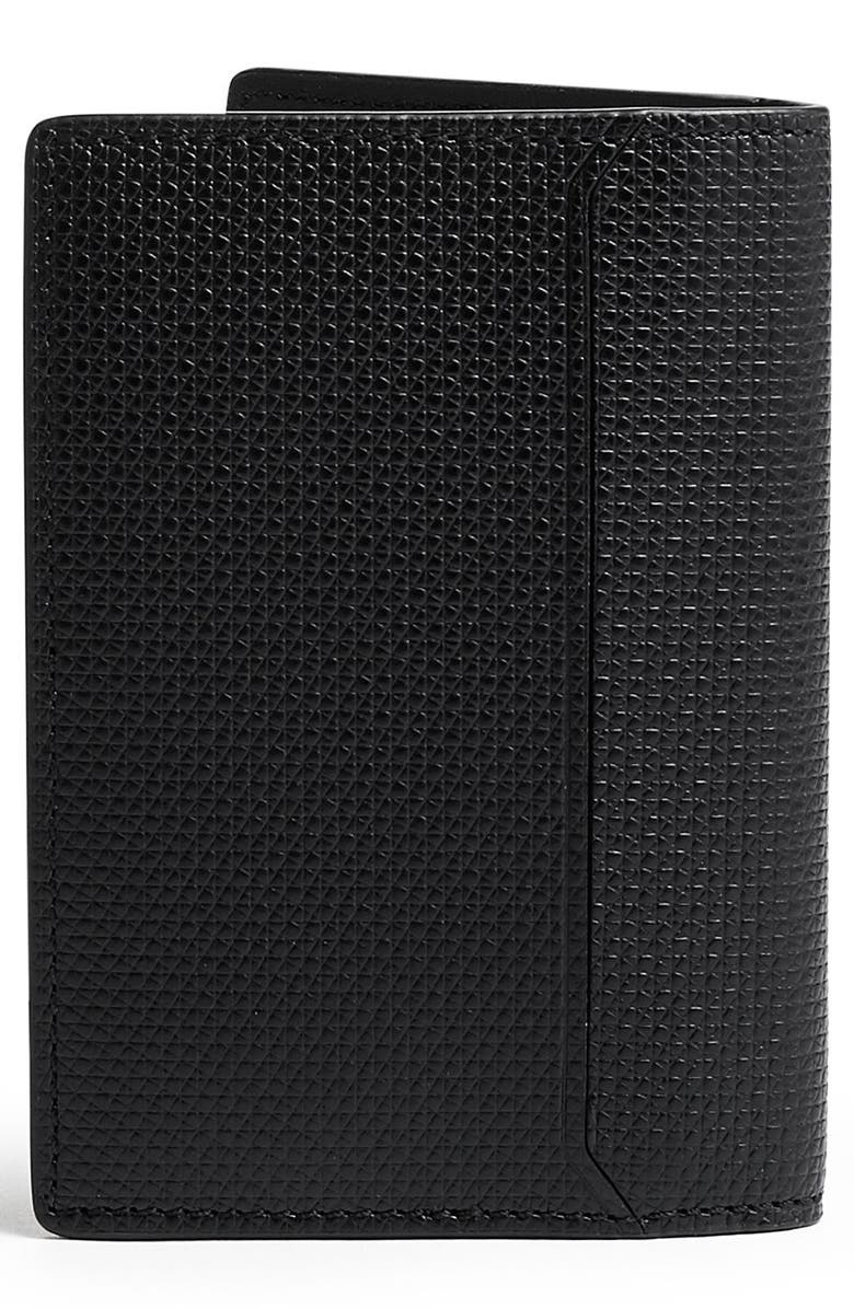 TUMI Monaco Folding Leather Card Case, Alternate, color, 