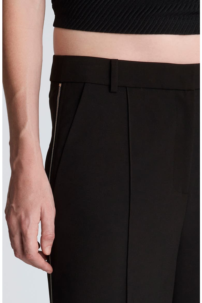 High Waist Pintuck Wide Leg Pants, Alternate, color, BLACK