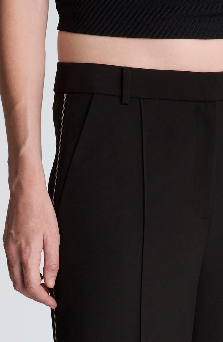 Kenneth Cole High Waist Pintuck Wide Leg Pants, Alternate, color, Black