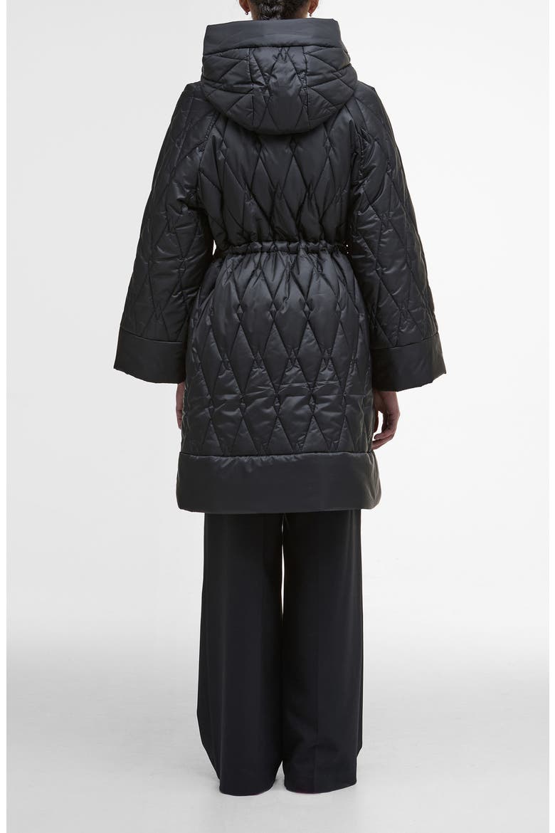 Celina Quilted Hooded Coat, Alternate, color, BLACK/ ONYX TARTAN