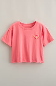 Treasure & Bond Kids' Crop Cotton Graphic T-Shirt