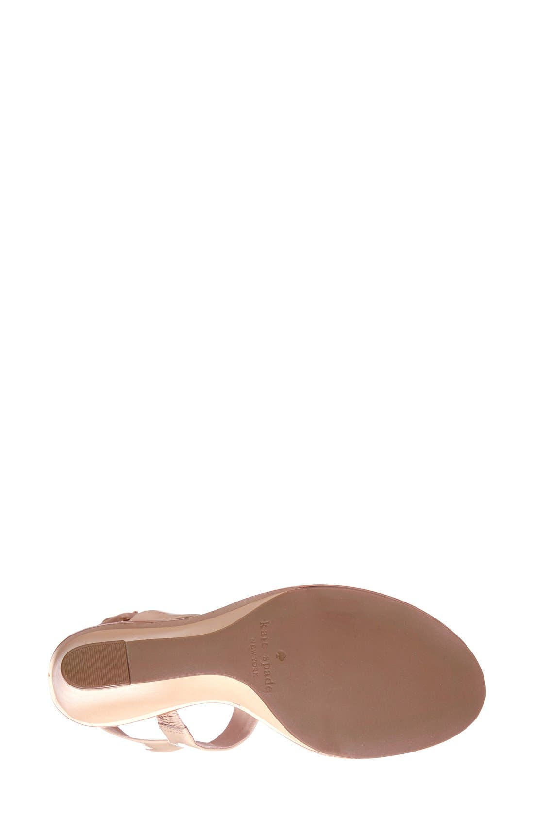 'nice' sandal, Alternate, color, NUDE PATENT