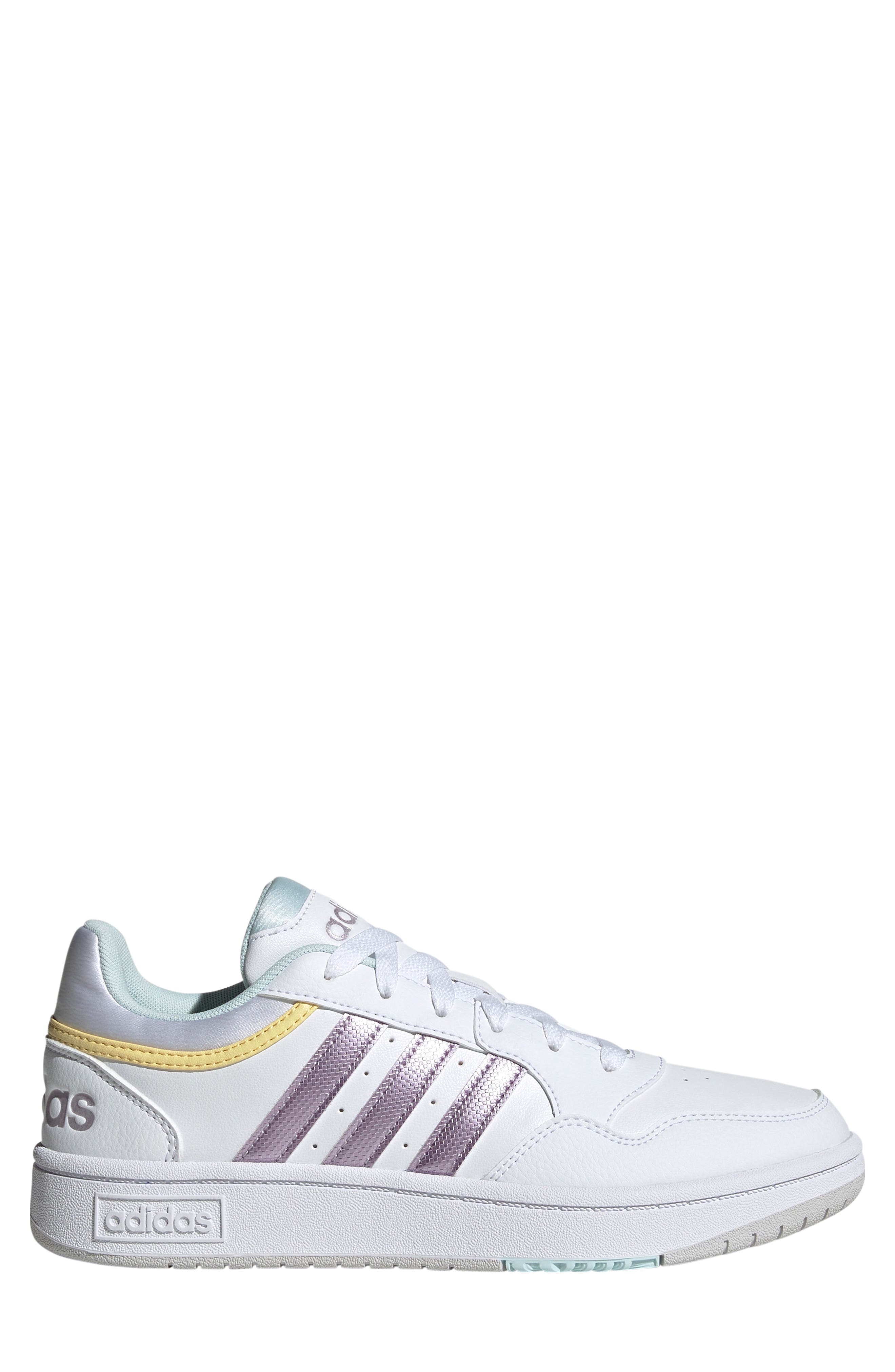 Hoops 3.0 Sneaker, Alternate, color, WHITE/MATTE PURPLE/YELLOW