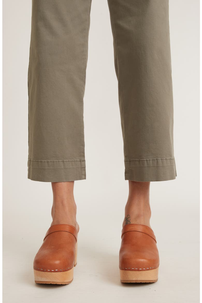 Bridget Wide Leg Crop Pants, Alternate, color, OLIVE