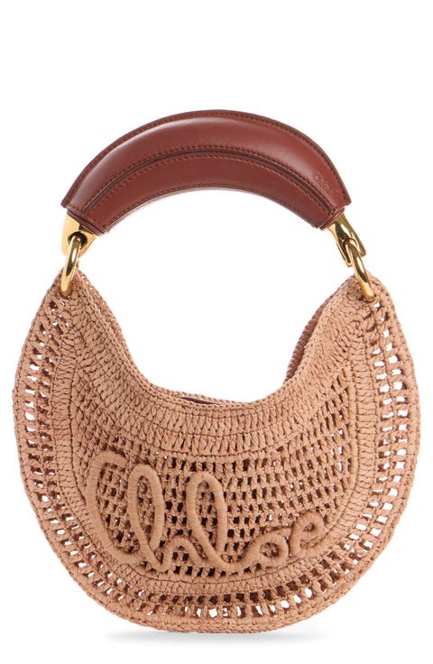 Summer Banana Raffia Handheld Bag