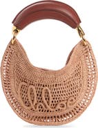 Chloé Summer Banana Raffia Handheld Bag