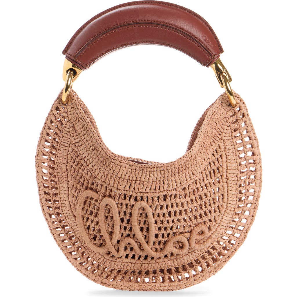 Chloé Summer Banana Raffia Handheld Bag in Summery Beige at Nordstrom