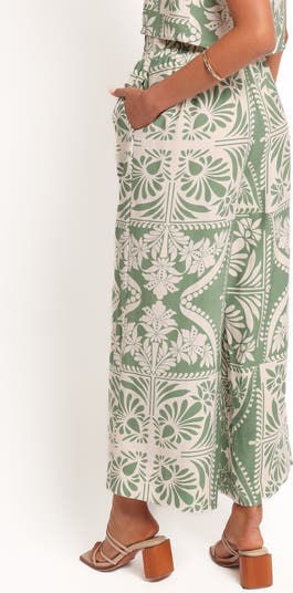 Nevin Printed Wide Leg Pants