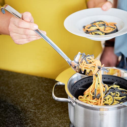 Rosle Stainless Steel Spaghetti Ladle With Hook Handle, 7.8-inch