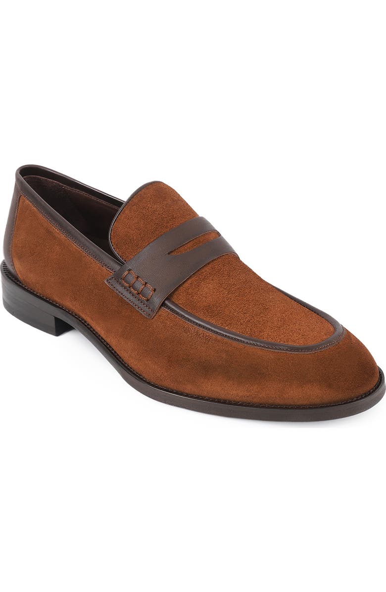 VELLAPAIS Harrison Double Monk Strap Leather Loafer, Main, color, Brown