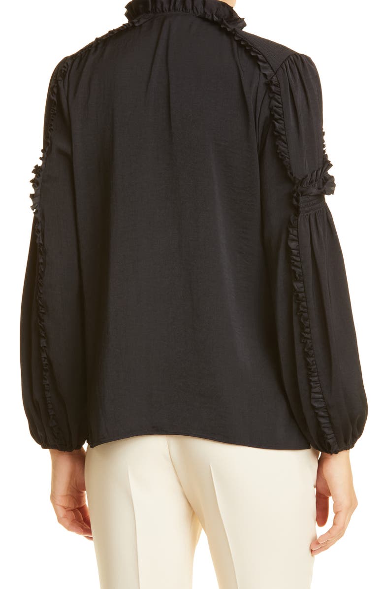 KOBI HALPERIN Perri Ruffle Sleeve Blouse, Alternate, color, 