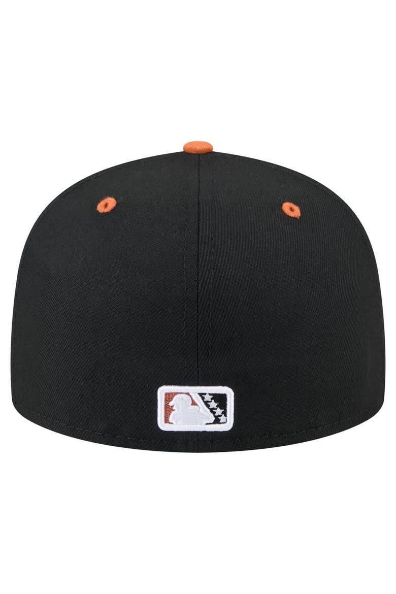 Men's New Era Black/Orange San Jose Giants Copa de la Diversión 59FIFTY Fitted Hat, Alternate, color, Black