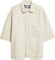 Jacquemus La Chemise Paysan de-Nîmes Oversize Denim Button-Up Shirt