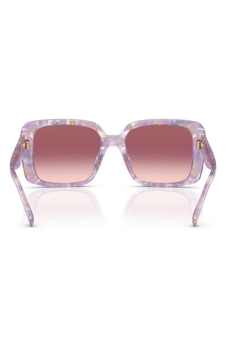 COACH 54mm Square Gradient Sunglasses, Alternate, color, Purple