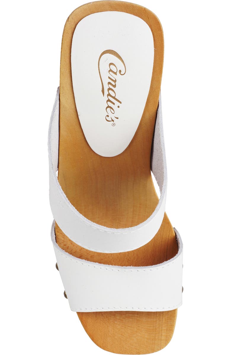 Candie's Rammya Platform Slide Sandal, Alternate, color, White