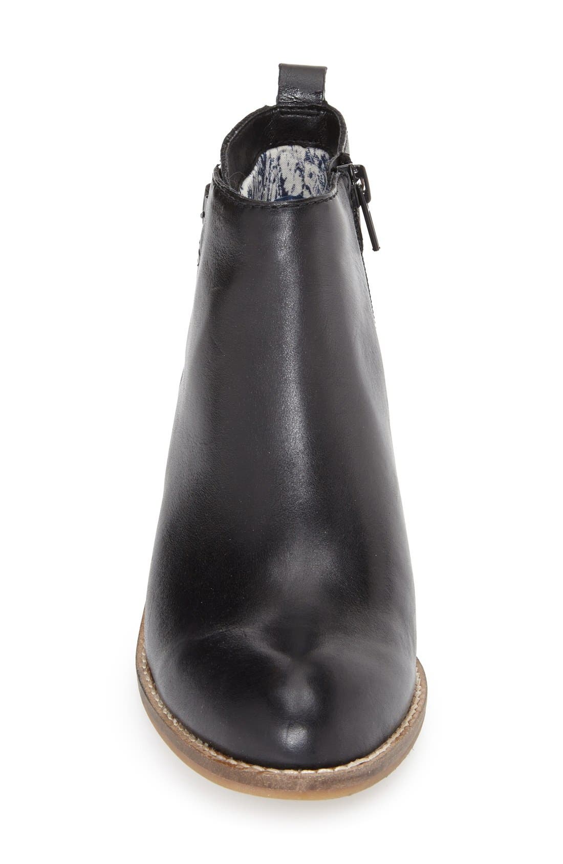 Lucky 'Harpiee' Bootie, Alternate, color, BLACK LEATHER