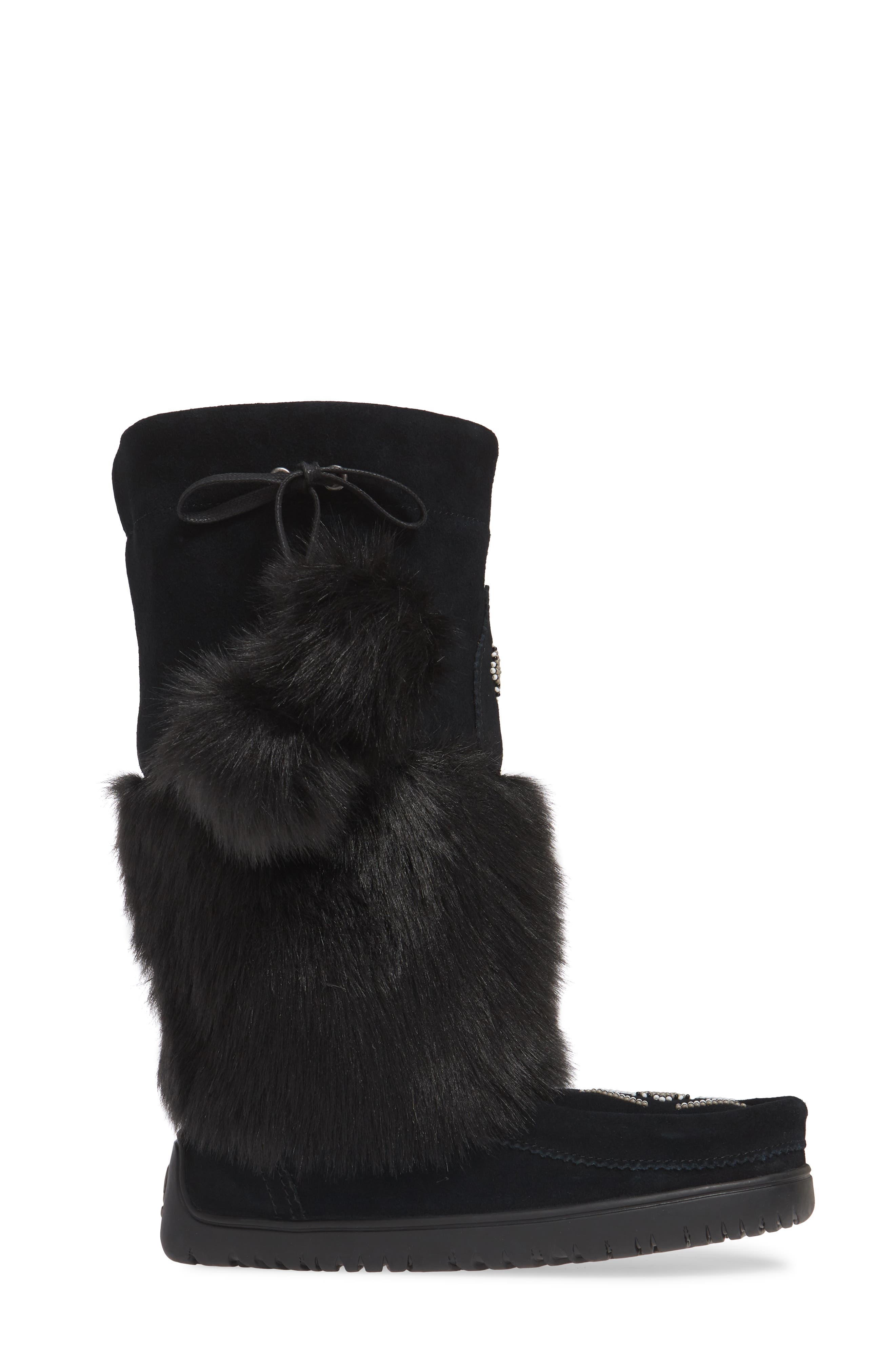 Manitobah Mukluks Snowy Owl Faux Fur Waterproof Snow Boot, Alternate, color, 