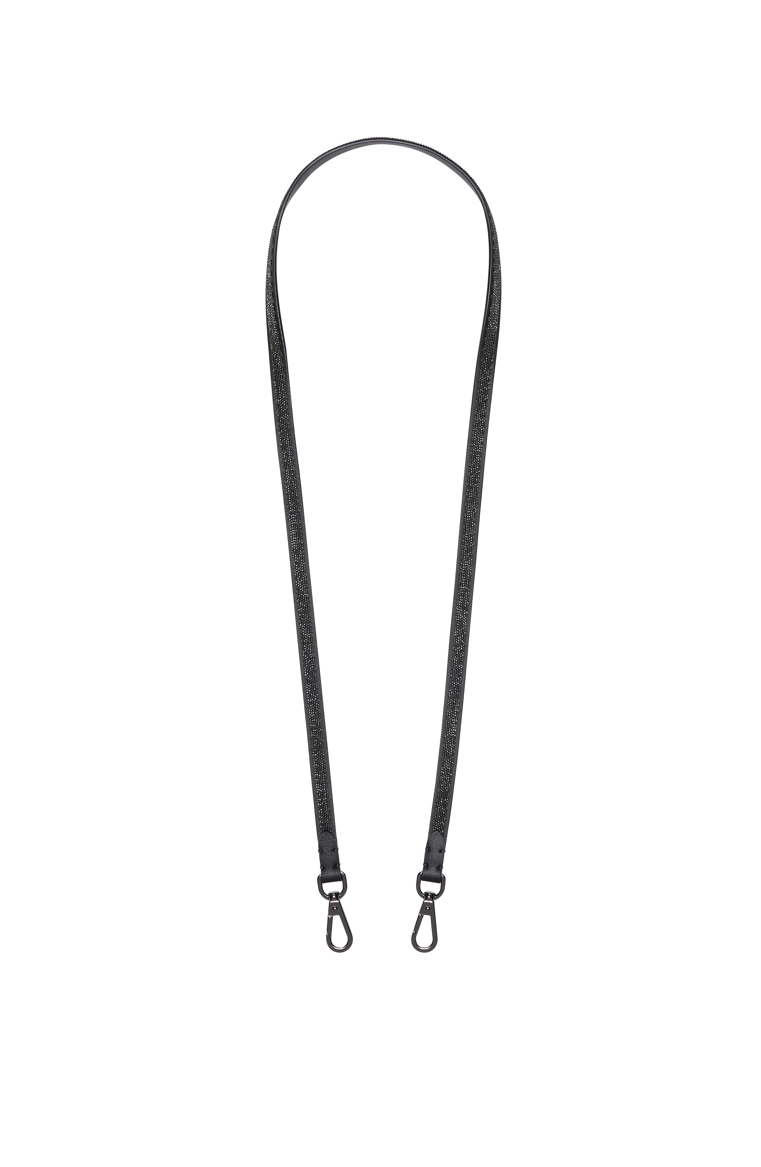 Brunello Cucinelli Precious shoulder strap in leather, Main, color, 