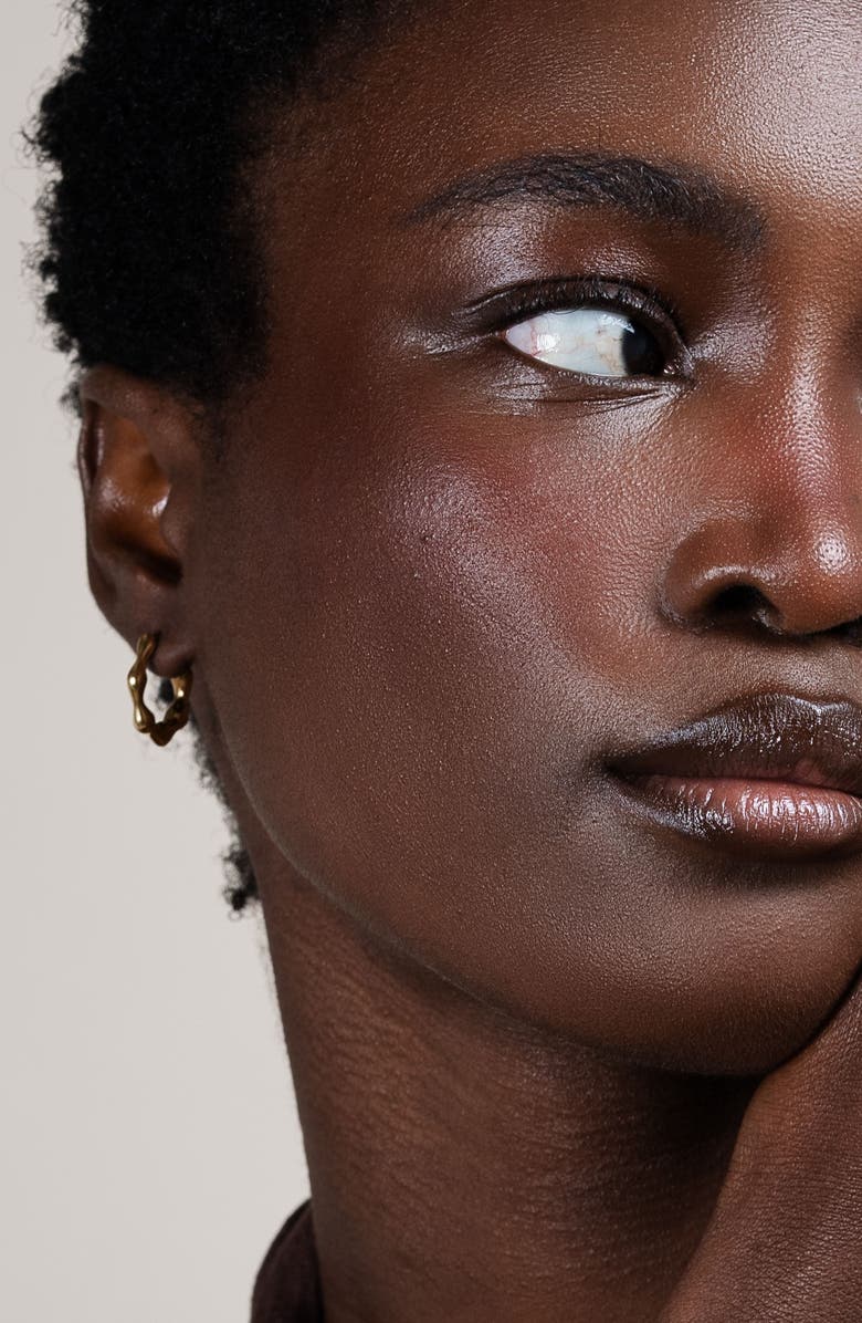 Dower & Hall Waterfall Hinged Huggie Hoops, Alternate, color, Yellow Gold Vermeil