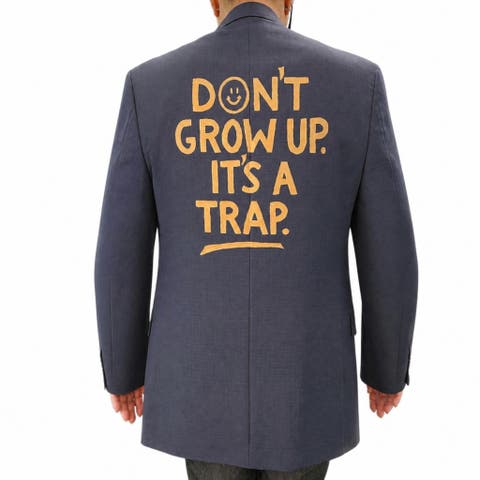 Dont Grow Up Blue Blazer