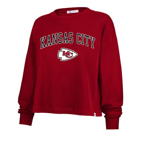 Women's '47 Red Kansas City Chiefs Plus Size Sydney Arch Game T-Shirt
