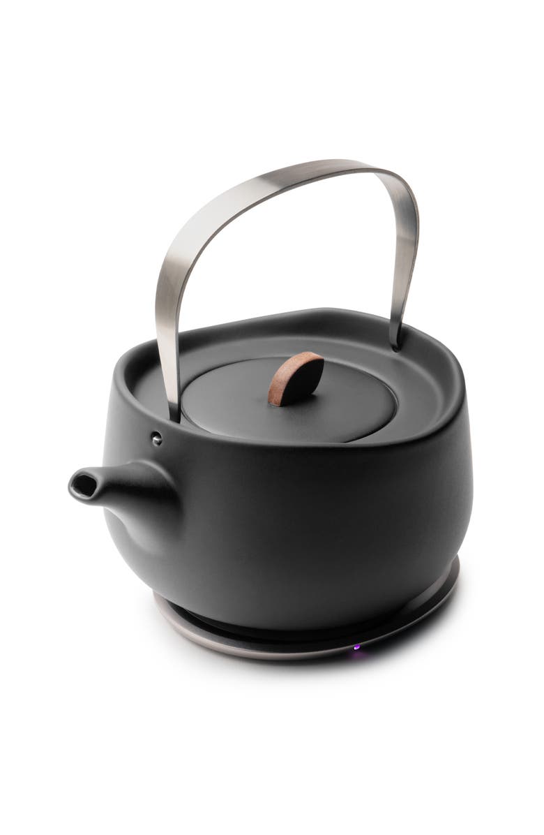 OHOM INC Leiph Self-heating Teapot Set, Alternate, color, Inkstone Black