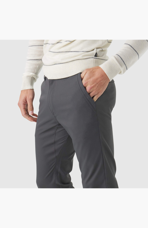Jack Archer Jetsetter Tech Pant In Charcoal Gray