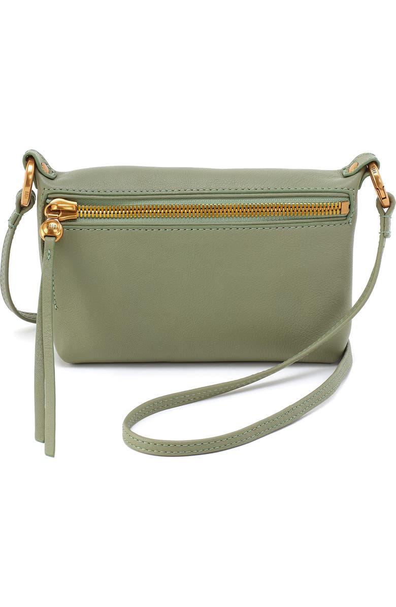 HOBO Run About Leather Crossbody Bag, Main, color, Watercress