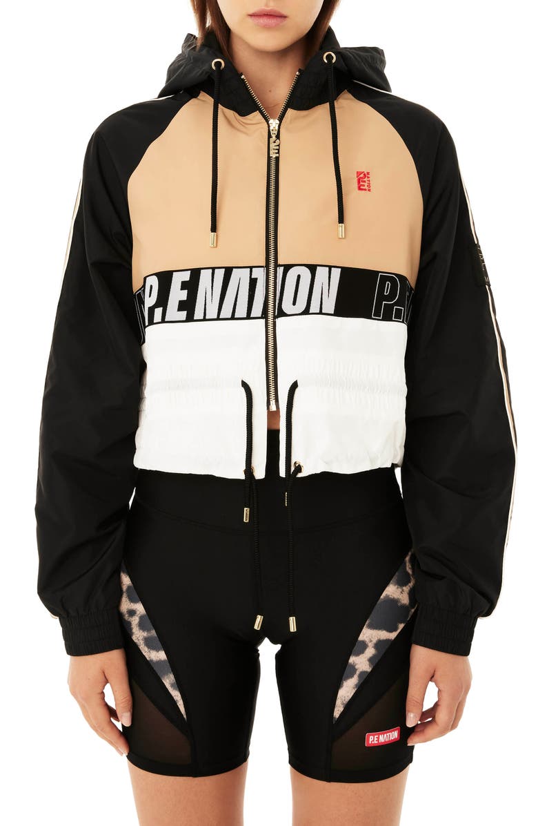 P.E Nation Man Down Crop Jacket, Main, color, 
